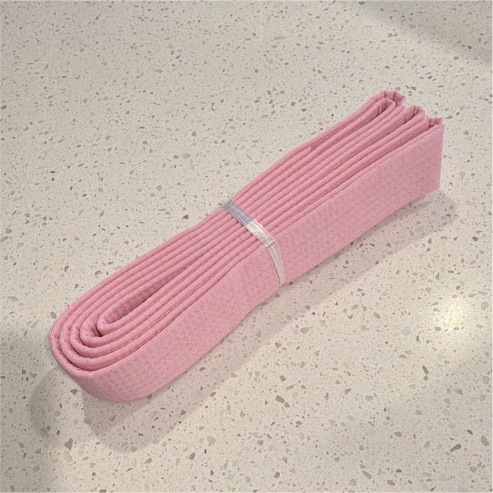 Pink Martial Arts Belt perfect for Katare tae kwon do girly